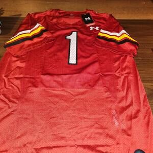 NEW w/ Tags Maryland Terrapins Under Armour Jersey Mens L Football MSRP $110